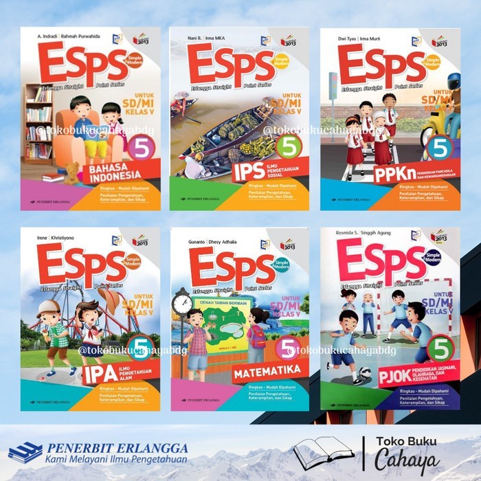 

ESPS SD Kelas 5 Indonesia IPA IPS MTK PPKN K13N Revisi Erlangga
