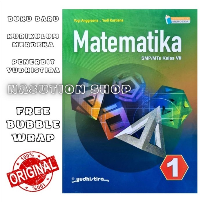 

Buku Matematika Kelas 1 2 3 / 7 8 9 SMP Yudhistira Kurikulum Merdeka