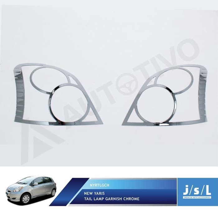 Laris Cover Garnish Lampu Belakang Mobil Toyota New Yaris Crom 2012 2013 Jsl