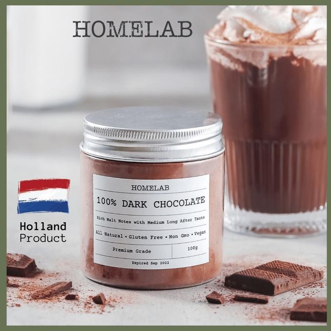 

100% Dark Chocolate Powder / Bubuk Coklat Asli Premium 100g