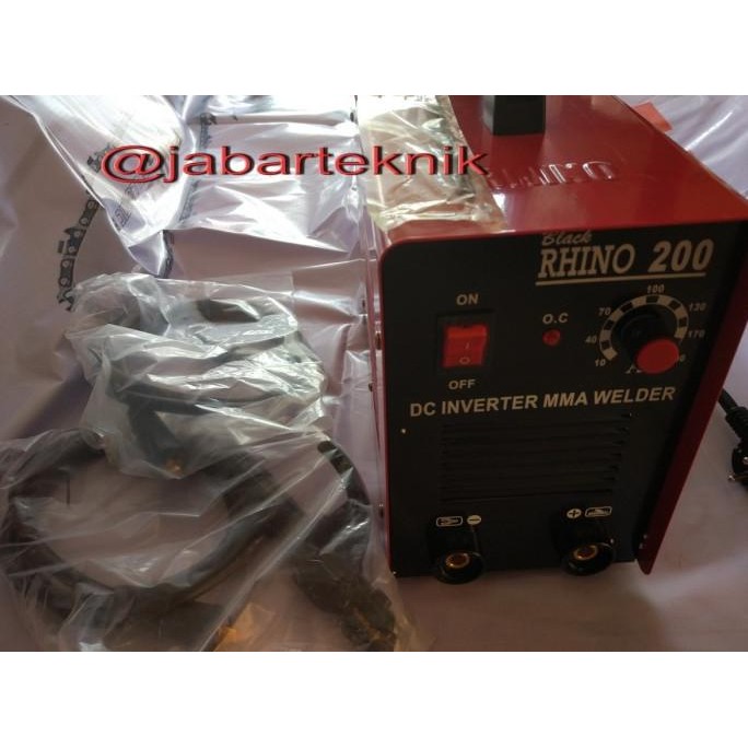 Mesin Las Black Rhino MMA-200 Trafo Las Inverter