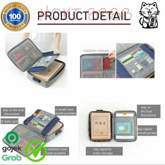 

BISA TERMIN! [Ready Stock] Grazem Tas Penyimpan Dokumen Original Premium Hk88