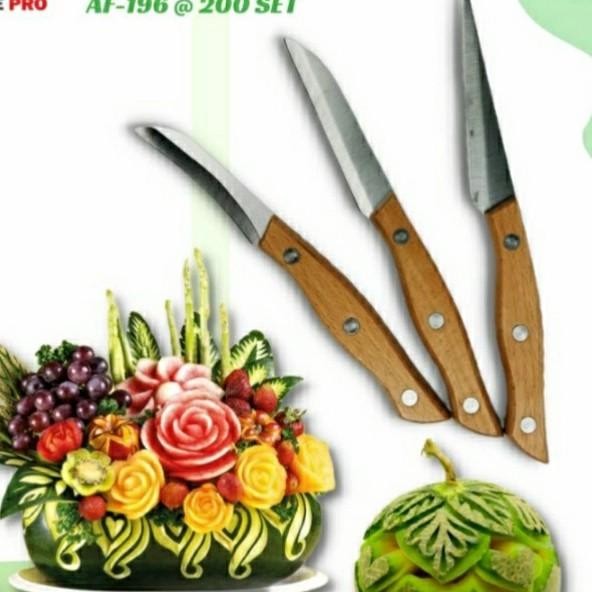 

Pisau Gharnis/ Pisau Ukir Set Stainless