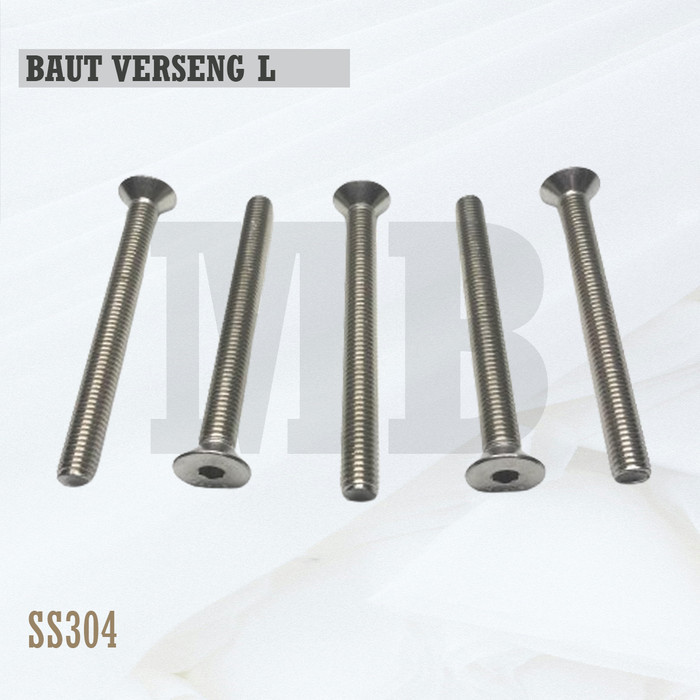 Baut Verseng L M12X100 / Baut JFL 12X100 / Countersunk L M12 X 100 / 12 X 100  - Socket Countersunk 
