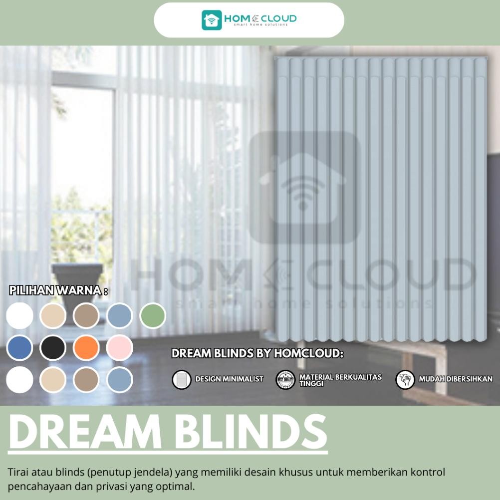 Dream Blinds otomatis Phantom Blinds Tirai Vertikal -  Tirai Gulung Gorden Kantor