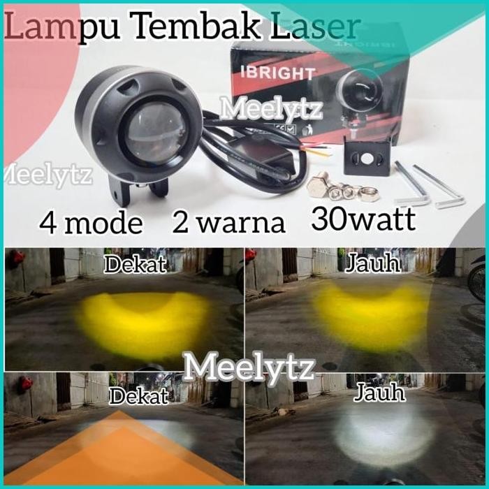 IBRIGHT - Lampu tembak LED Laser terang Seperti Biled jauh dekat  140