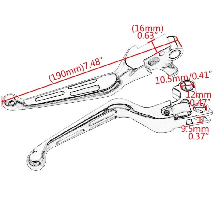 handle tuas rem kopling harley davidson dyna touring sportster 883