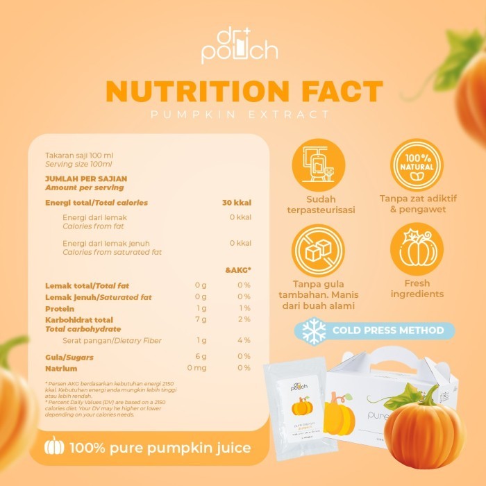 

Drpouch Korean Premium Pumpkin Extract - 10 Pouch - Dr Pouch - Jus Pumpkin Terlaris