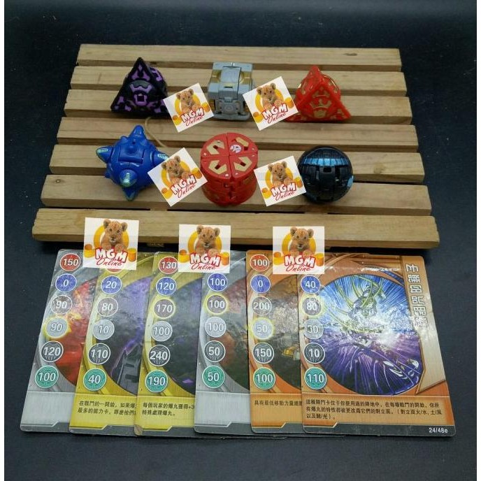 FIGUR SET Mainan Bakugan set 6 pc - Bakugan Battle Brawlers Bomb Ball set 6pc