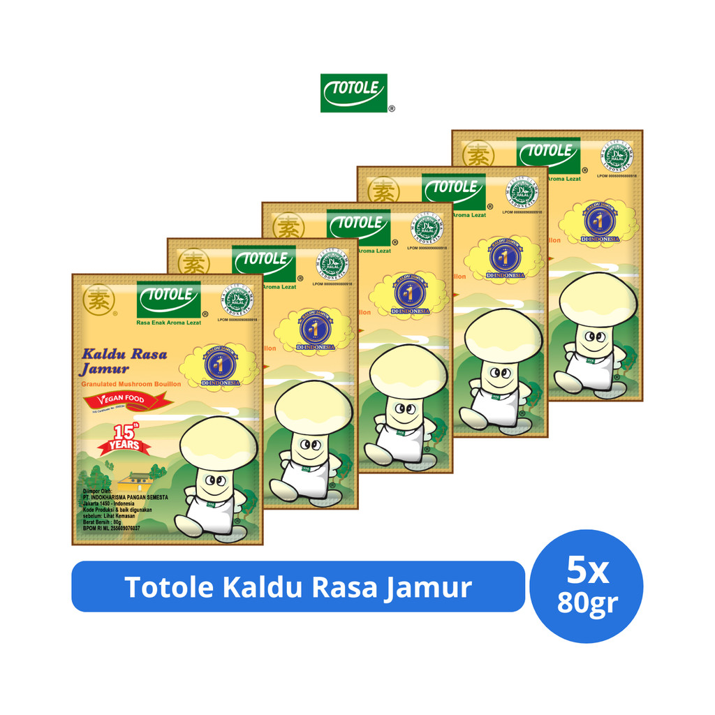 

Totole Kaldu Rasa Jamur 80gr x 5 pcs