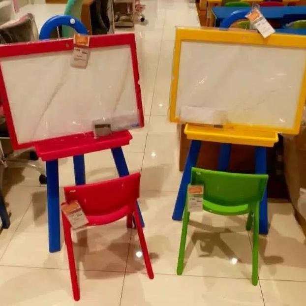 

TERLARIS - Informa Yaris Papan Tulis Anak White Black Board Drawing Stand Kids
