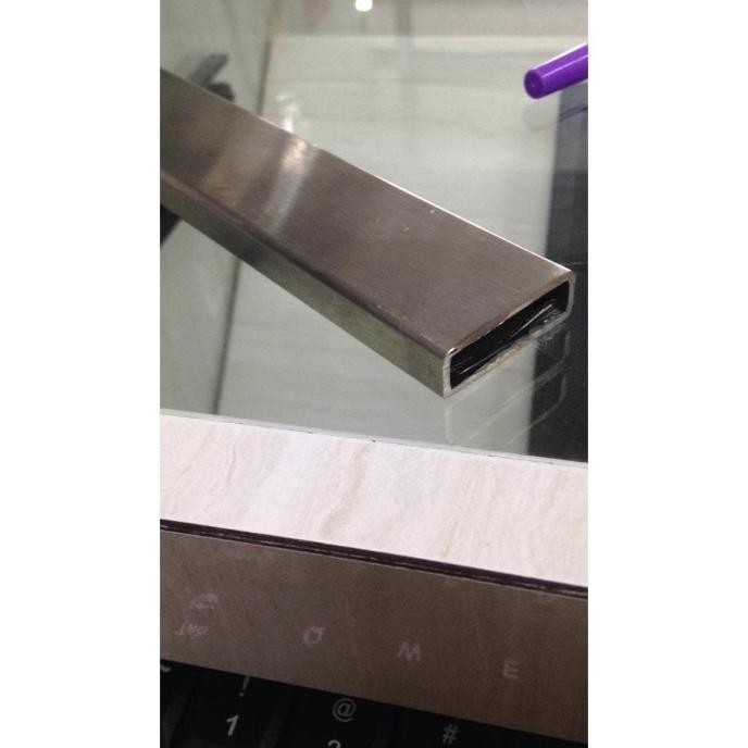 [ Rd ] Pipa Hollow Stainless Kotak 10 X 30 Mm Pipa Kotak Stainless Holo 1 X 3