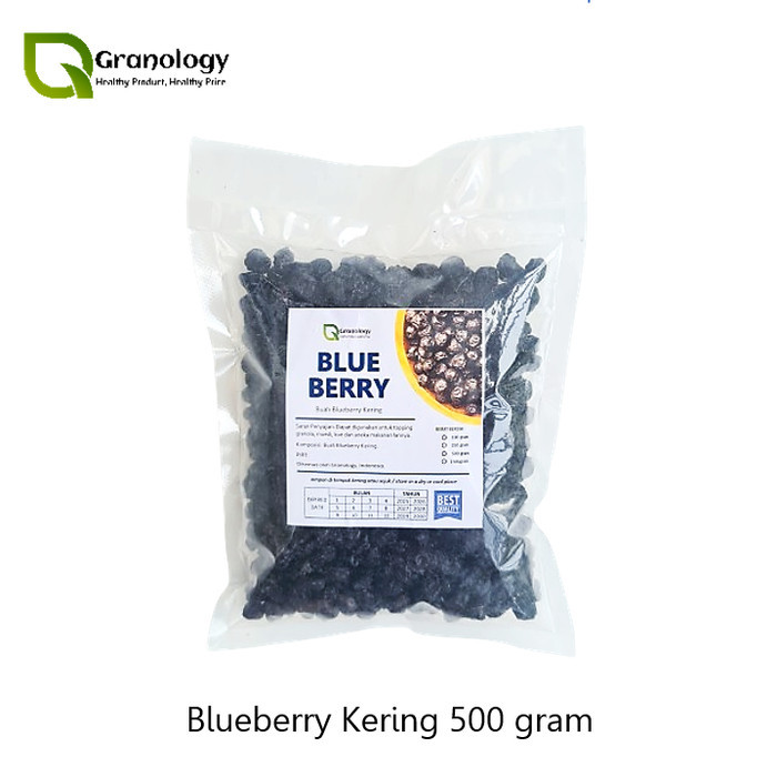 

Blueberry Kering / Dried Blueberry (500 Gram) By Granology Terlaris