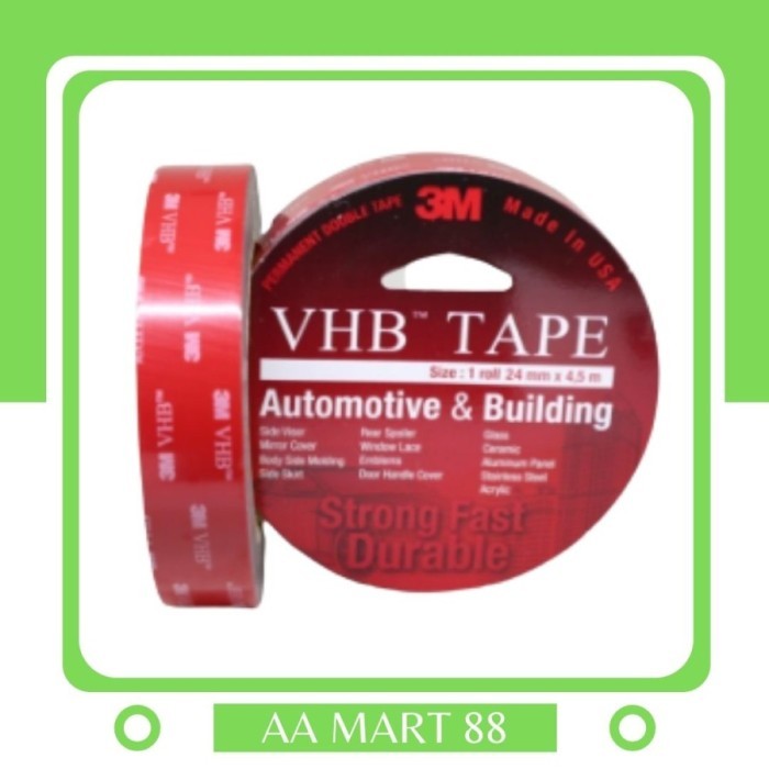 

Produk Unggulan] Double Tape 3M VHB 24 mm x 4.5 M dan 12mm