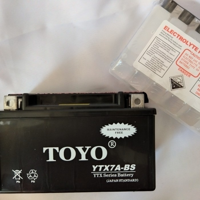 Aki Motor TOYO YTX7A-BS untuk KYMCO MINERVA