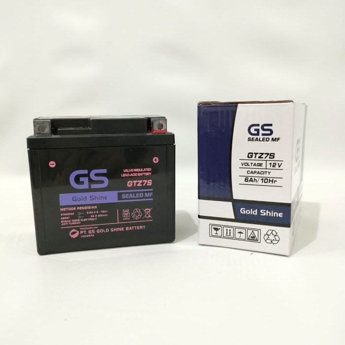 AKI GS GOLD SHINE GTZ7S-BS MAINTENANCE FREE SATRIA FU NMAX AEROX VARIO