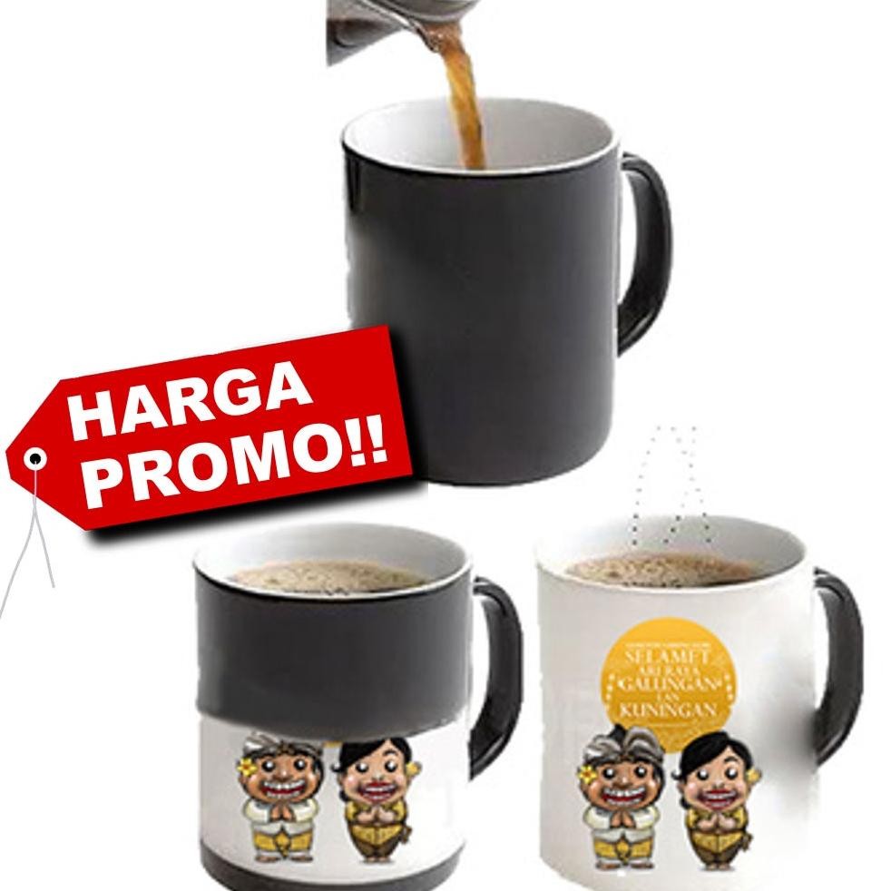 Mug Bunglon Magic Bisa Berubah Warna - Cetak Foto Custom