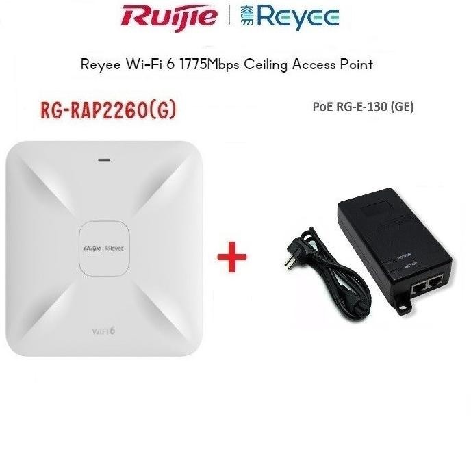 Ruiji RAP2260G RAP2260 + POE E130GE RG-RAP2260(G) WiFi 6 Access Point