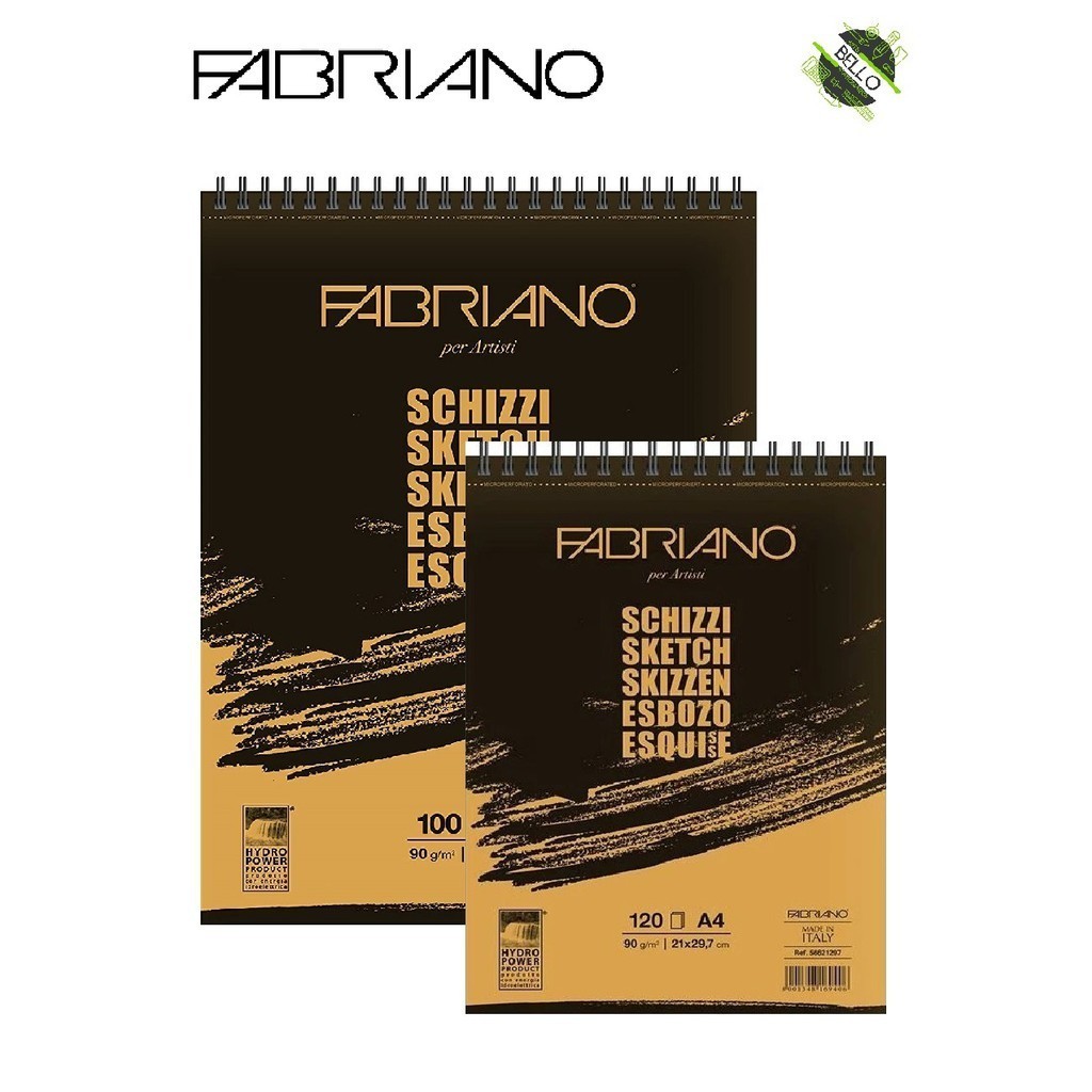 

Fabriano Schizzi Sketsa Pad A3 100 / A4 120 lembar 90gsm A4 / A3 |56B61A81|