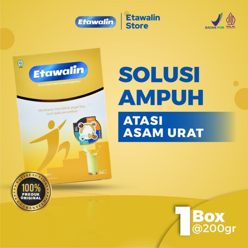 

Etawalin - Susu Kambing Alami Mengatasi Asam Urat Nyeri Sendi Dan Tulang Original 1 Box