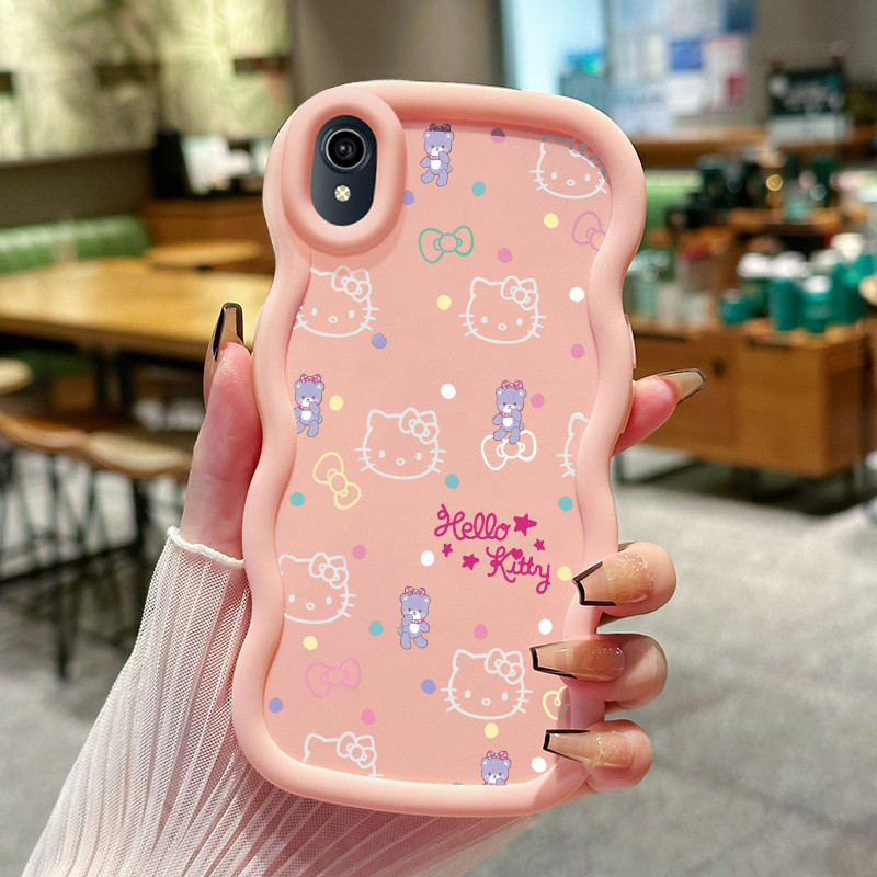 Casing Hp Untuk VIVO Y91C Y1s Y90 Case Casing Softcase Hello Kitty HP Kesing Macaron canggih penutup