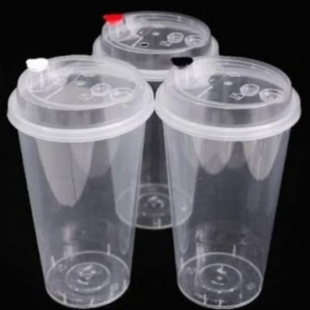 Cup Pp Injection 400Ml 14Oz | Gelas Plastik Bobba |Cheese Tea 14Oz