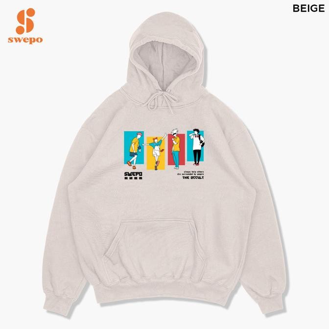 SWEPO HOODIE JUMPER ANIME SQUAD (BORDIR) SIZE M-XXL (PRIA & WANITA)