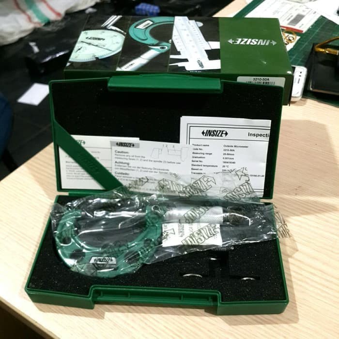 

newgan!! Outside Micrometer 75-100 MM INSIZE 3203-100A Alat Ukur Ketebalan