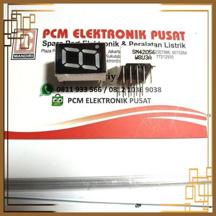 

[PCM] SEVEN SEGMEN Katoda 2 cm x 1.2 cm 42056 ( buat praktek sekolah )
