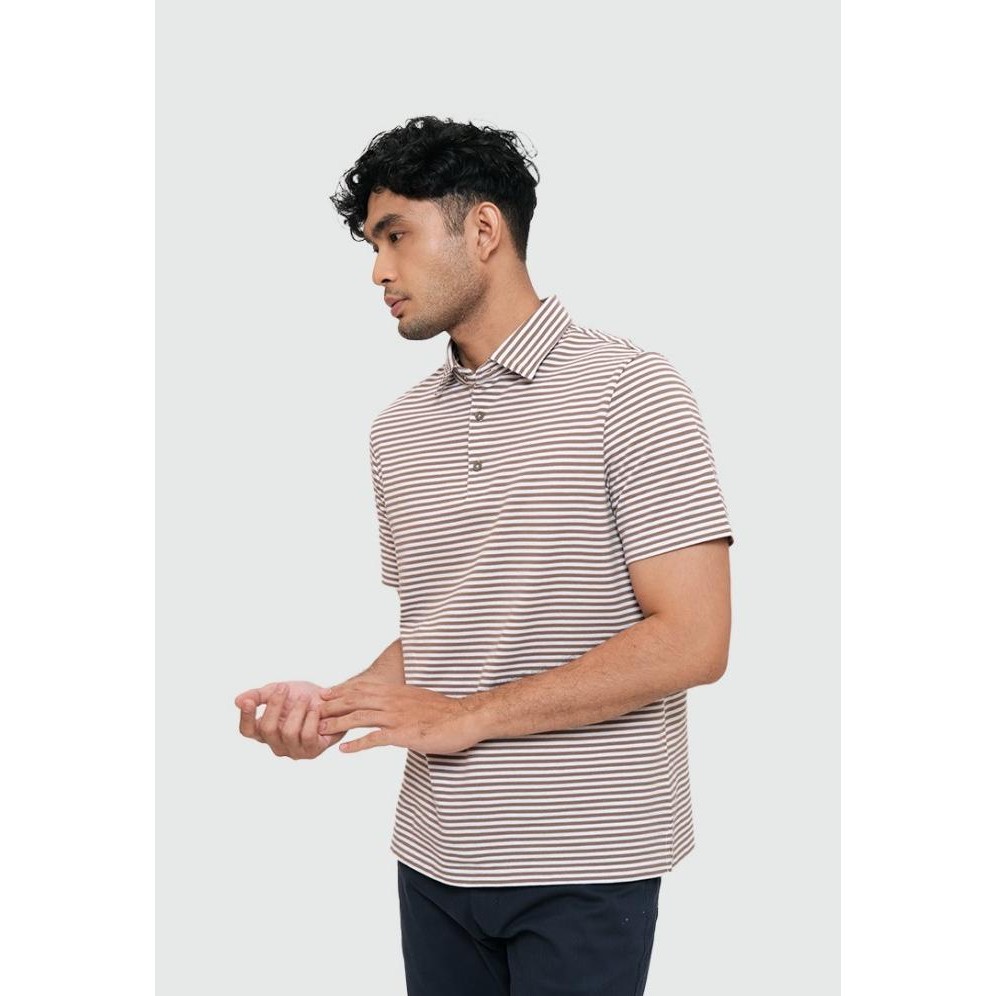MOC KAOS POLO LENGAN PENDEK CLAUDE - BROWN