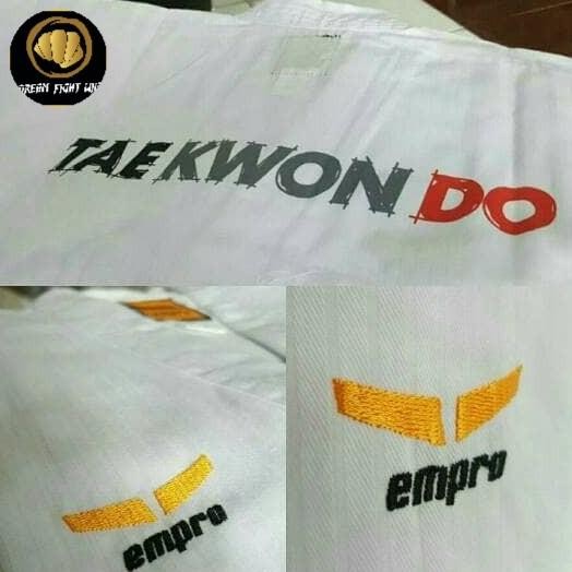 Dobok Pemula Empro Kerah Putih Taekwondo  Ready
