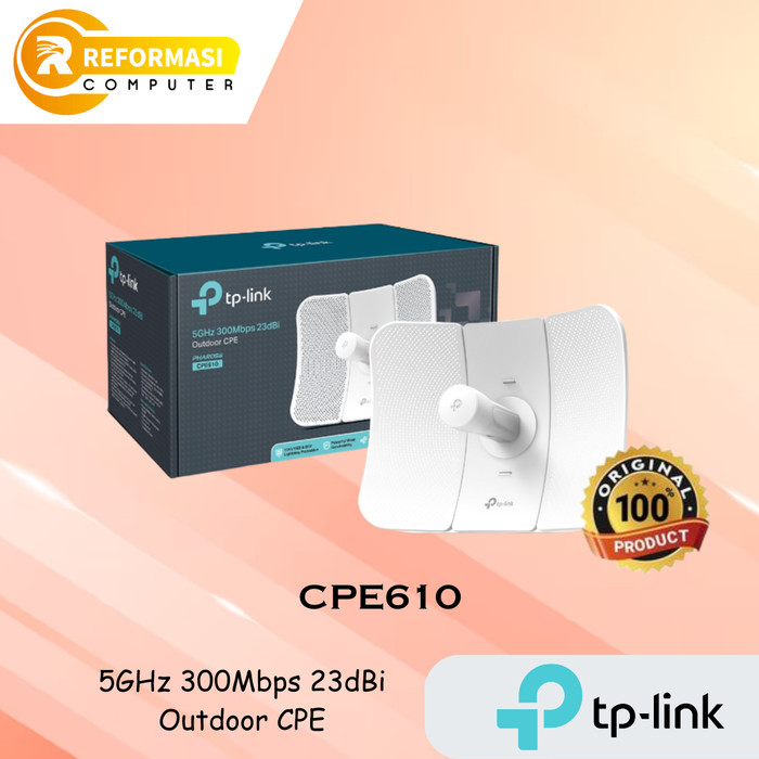 Termurah Tp-Link Cpe610 5Ghz 300Mbps 23Dbi Outdoor Cpe - Tp Link Cpe 610