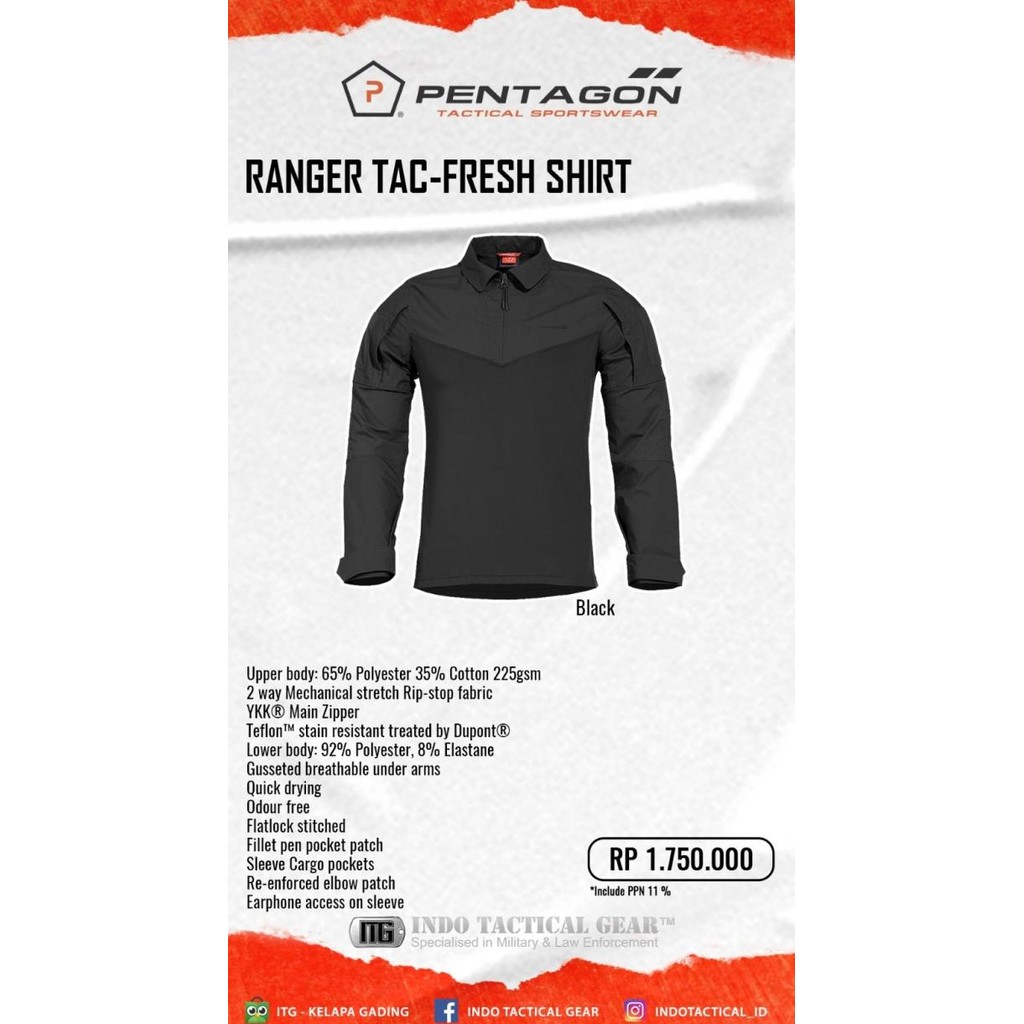 Pentagon Ranger Shirt  Ready