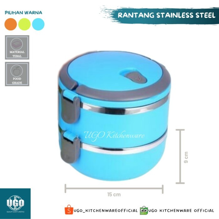 Rantang Susun Tempat Makan Stainless Steel Anti Tumpah