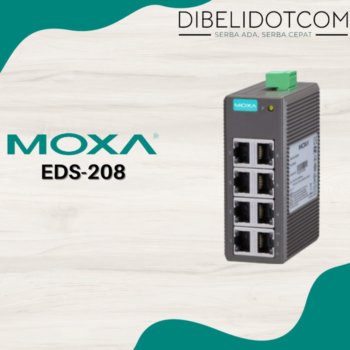 MOXA Unmanaged Ethernet Switch 8 port EDS-208 RJ45