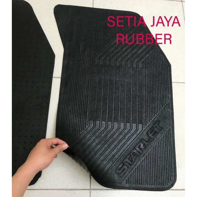 Karpet lantai karet Toyota Starlet kapsul / starlet kotak