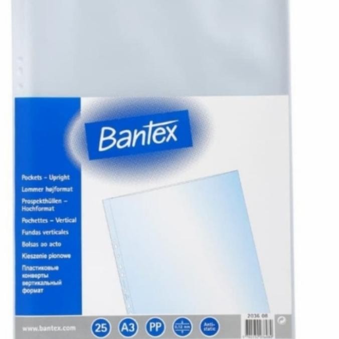 

TERLARIS - plastik PP pocket A3 merek bantex