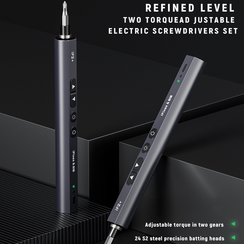 

iFixes iF2+ 24 in 1 Kit Obeng Presisi Elektrik Dua Gigi Obeng Torsi Dengan 3 Lampu LCD untuk Perbaikan Perkakas Listrik Rumah Tangga |xDAIeD3K|