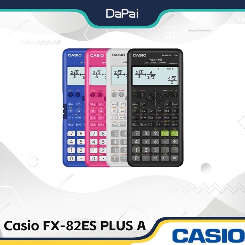 

Casio FX-82ES PLUS Kalkulator ilmiah fungsi pelajar yang cocok untuk ujian masuk sekolah menengah |7e5OS3EK|