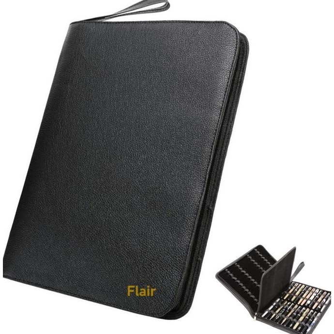 

BEBAS ONGKIR - Fountain Pen Case Leather 60 Slot FLAIR / Pen Case / Tempat Pulpen