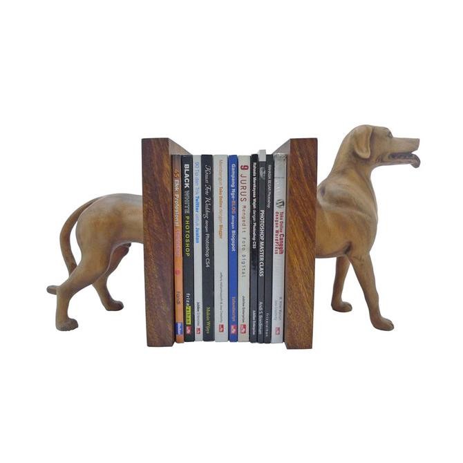 

Pengganjal Buku/Book End/Pembatas Buku Anjing