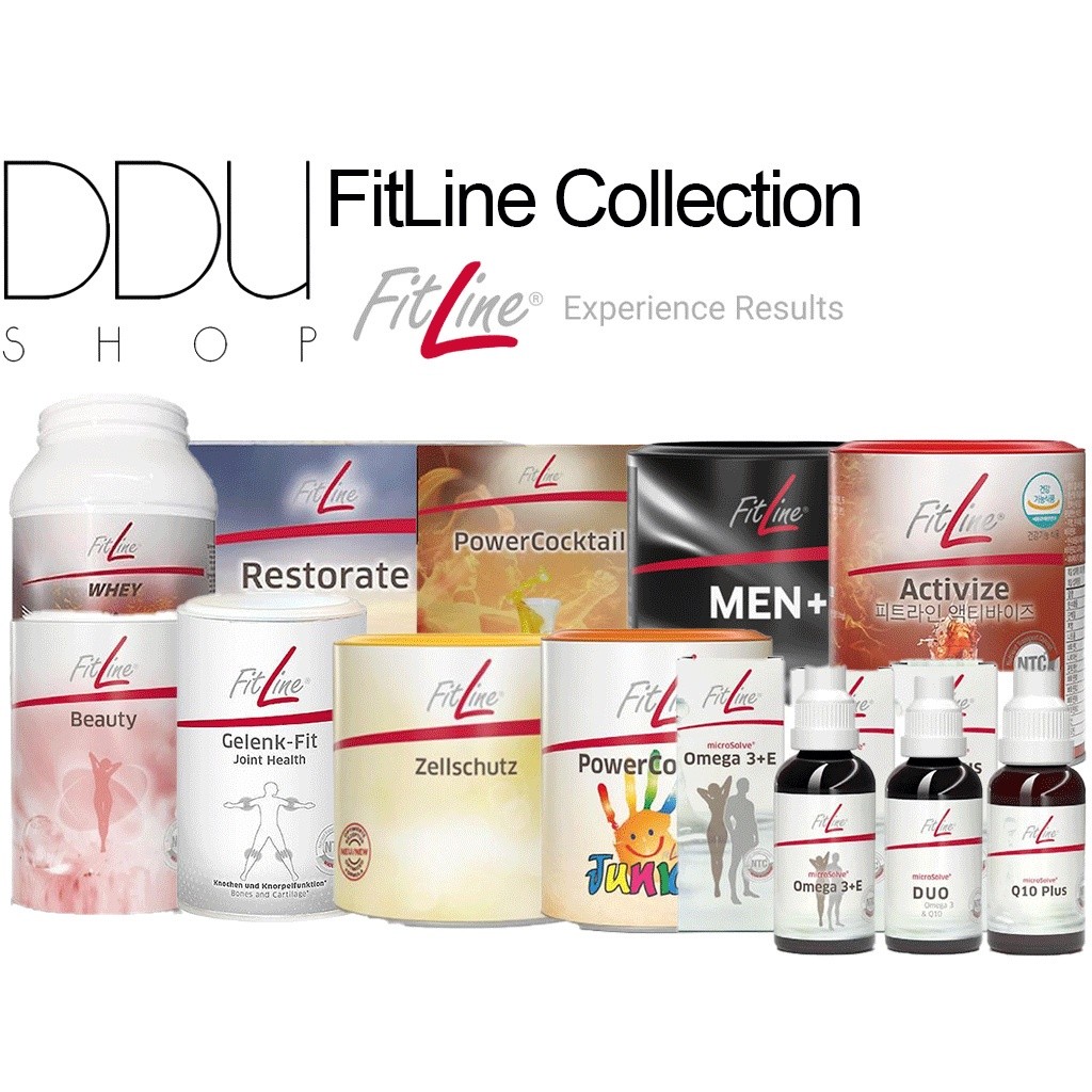 Fitline / Koleksi Fitline / Aktifkan Oxyplus, Power Cocktail, Restorate, Zellschutz Orange, Men+, WH