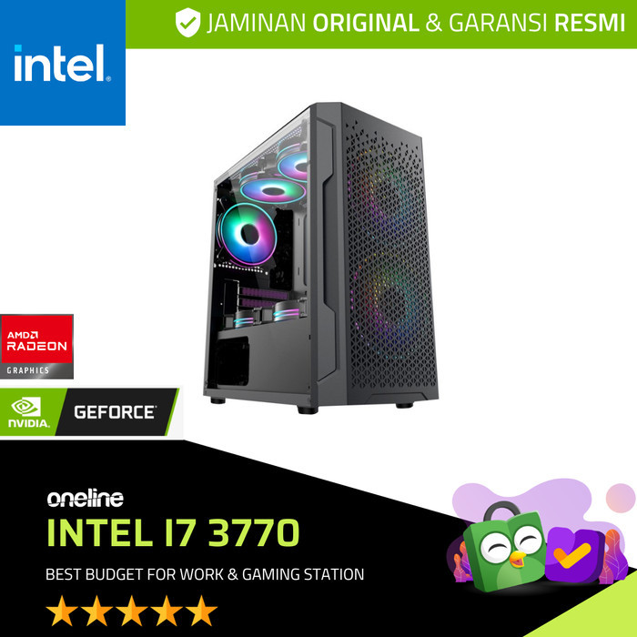 PC Rakitan Gaming Design Intel Core i7 3770 / GTX 1050 Ti 4GB / 120G