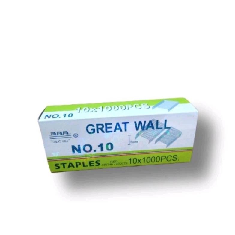 

Terlaris Refill/Isi Staples Great Wall No.10 Ori (Pak) Terlaris