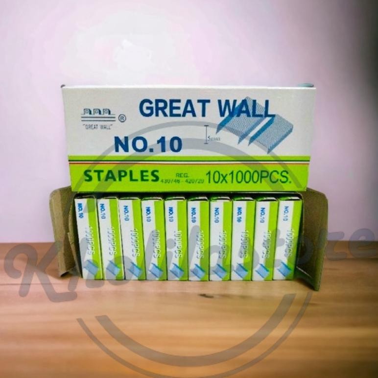 

Promo (1 Pack) Isi Stapler Refill Staples Great Wall No. 10 Promo