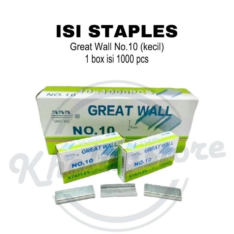 

Terbaru (1 Pack) Isi Stapler Refill Staples Great Wall No. 10 Terbaru