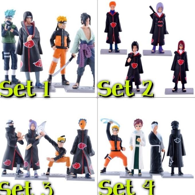 FIGUR SET Action figure Naruto 6pcs