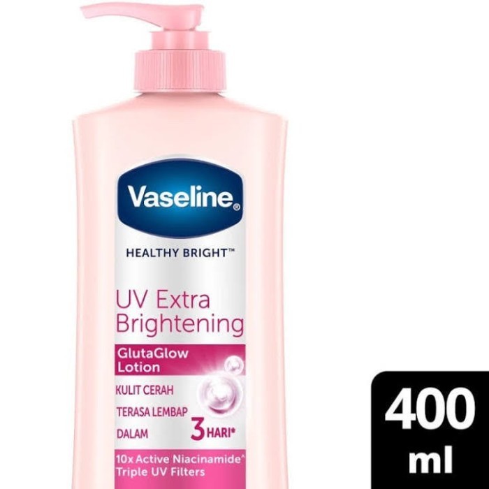 

Terbaru Vaseline Healthy Bright Uv Brightening Body Lotion 400Ml