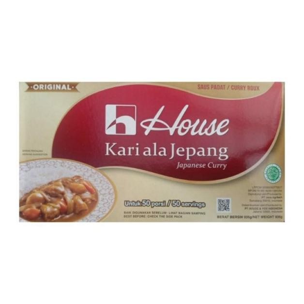 

House Kari Ala Jepang Halal 935 Gram 50 Porsi / Saus 1 Kg Curry Roux