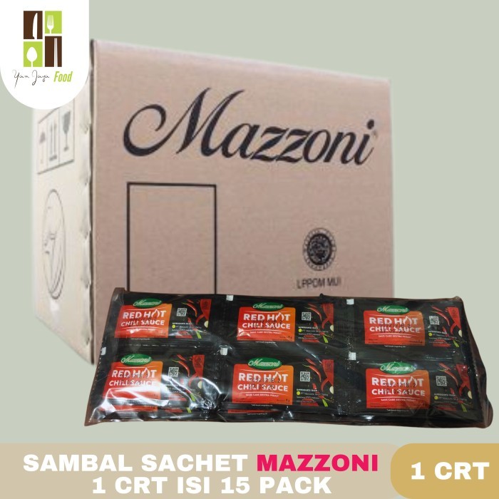

Mazzoni Saus Sachet Pedas Saus Red Hot Chili [@9gr isi 24] 1 CARTON